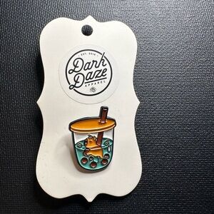 Capybara Bubble Tea Boba Enamel Pin